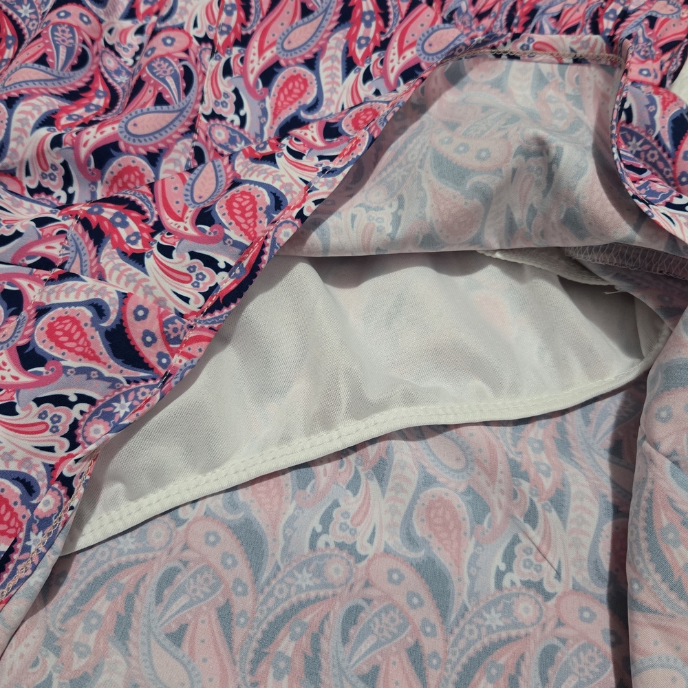 Simply Southern Paisley Print Shorts in Pink and Purple - Picture 3 of 6